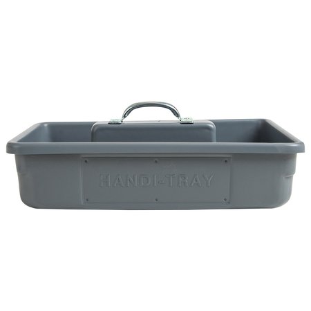 AMERICAN BUILT PRO Pro-Grade Tool Tote, Polyethylene, Gray, 18 in W x 12-3/4 in D x 4-1/2 in H T1025 P1